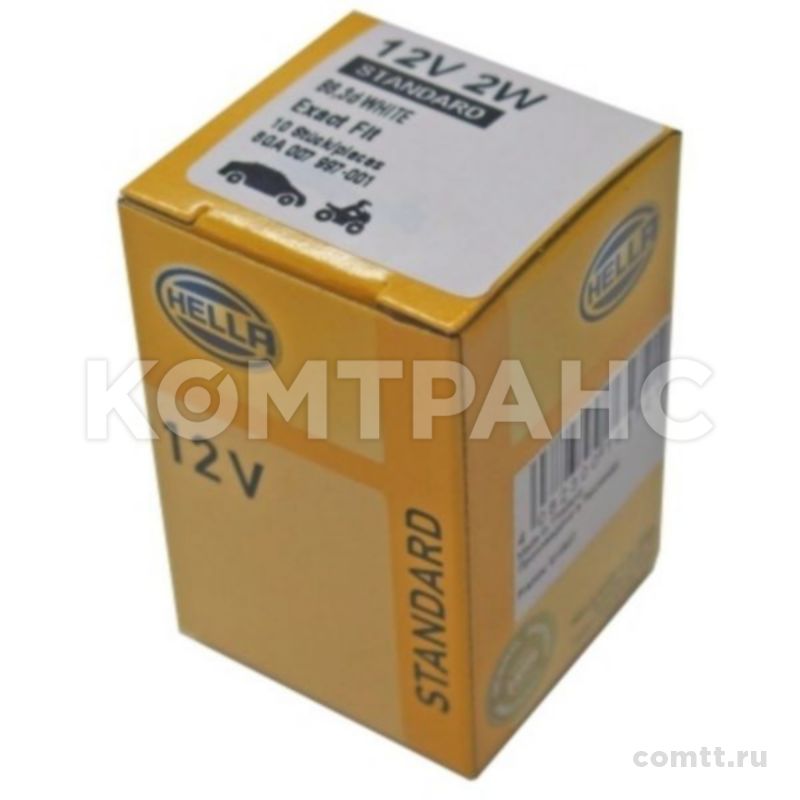 ��������� 12V 2W B83d ����� 8GA007997001 Hella