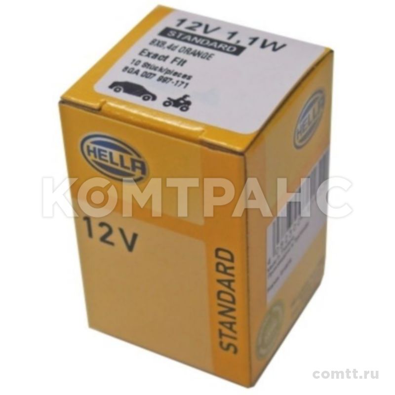 ��������� 12V 11W BX84d ��������� 8GA007997171 Hella