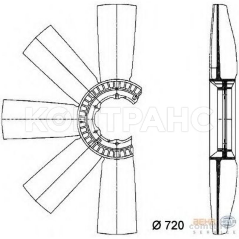 ���������� DAF 95XF/XF95 (����������) 8MV376733091 Behr hella service