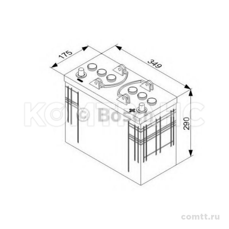 ����������� 125Ah / 720 A / 12V 0092T30400 Bosch