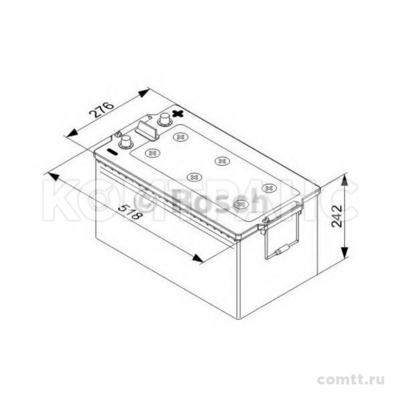 ����������� 225Ah / 1150 A / 12V T5 HDE 0092T50800 Bosch-������������