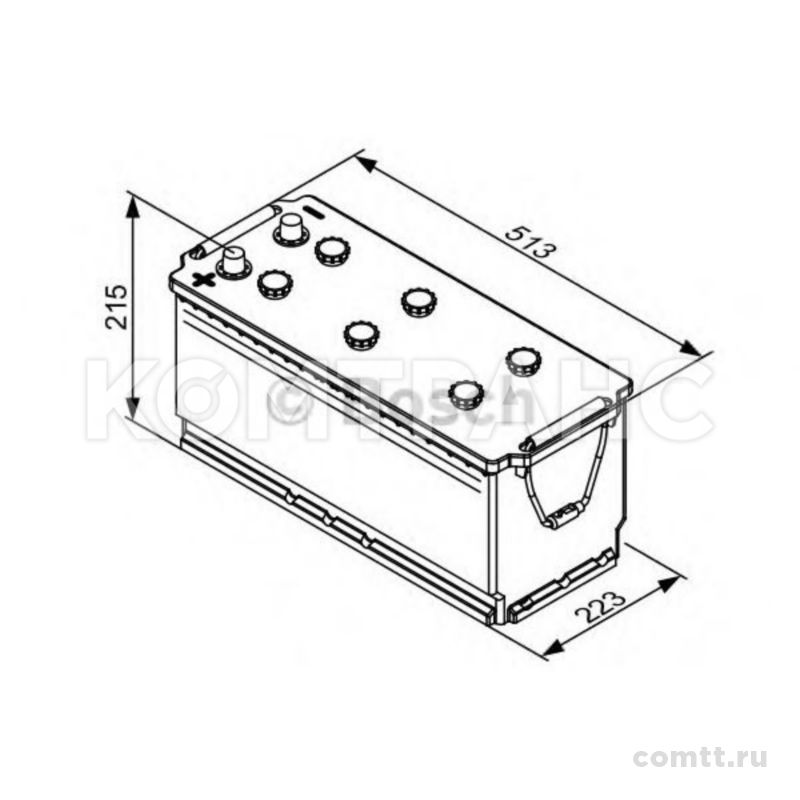����������� 190Ah / 1200 A / 12V 0092T30560 Bosch