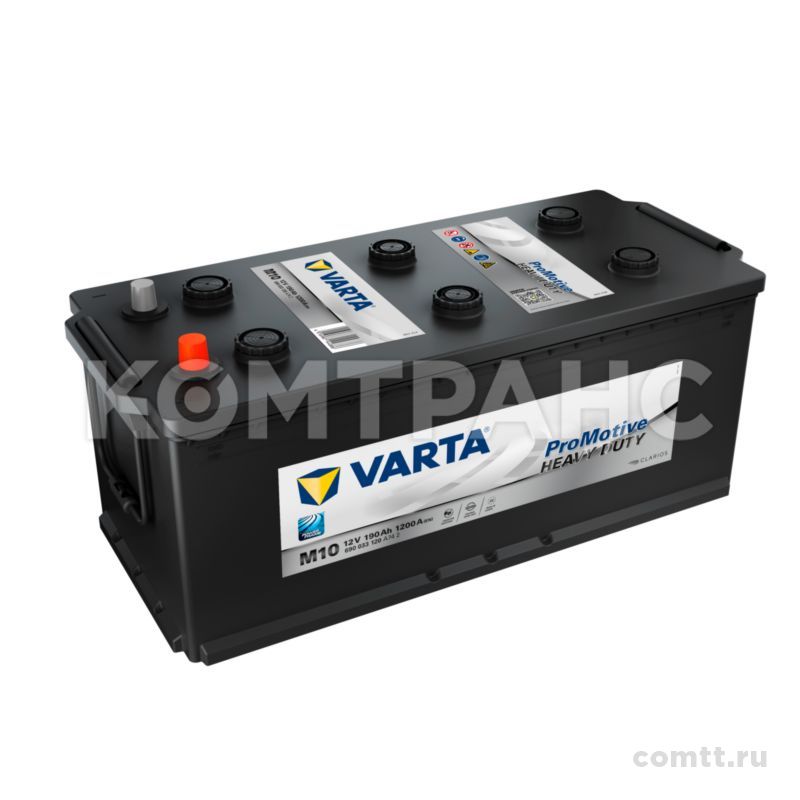 ����������� 190Ah / 1200 A / 12V + ������ PROMOTIVE BLACK �� KMZ 690033120 Varta