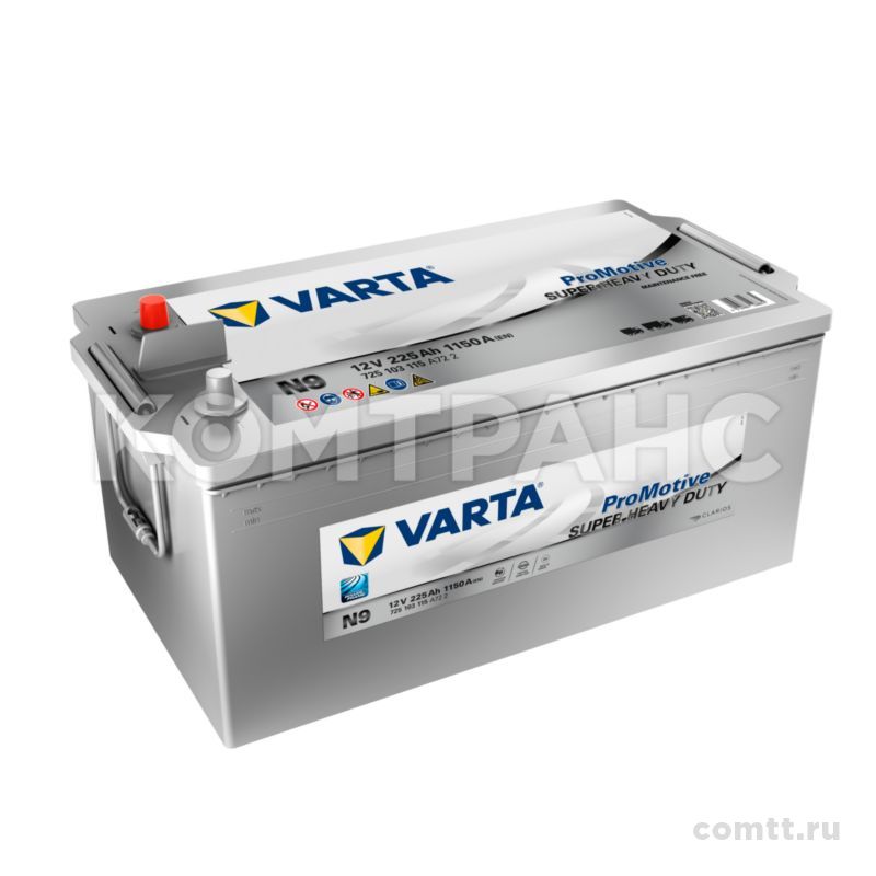 ����������� 225Ah / 1150 A / 12V PROMOTIVE SILVER 725103115 Varta